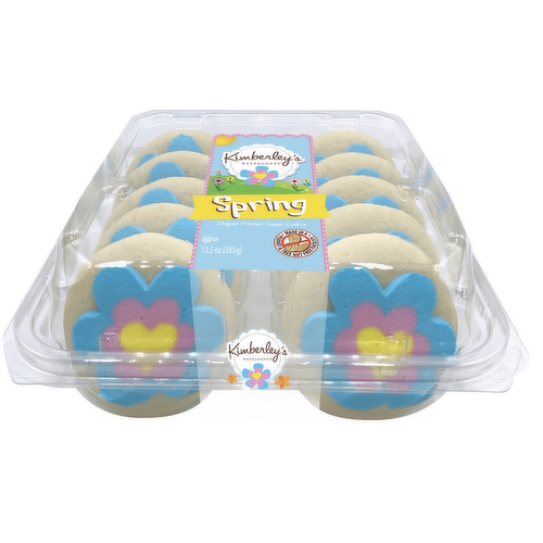 Kimberleys Vanilla Frosted Flowery Spring Cookies